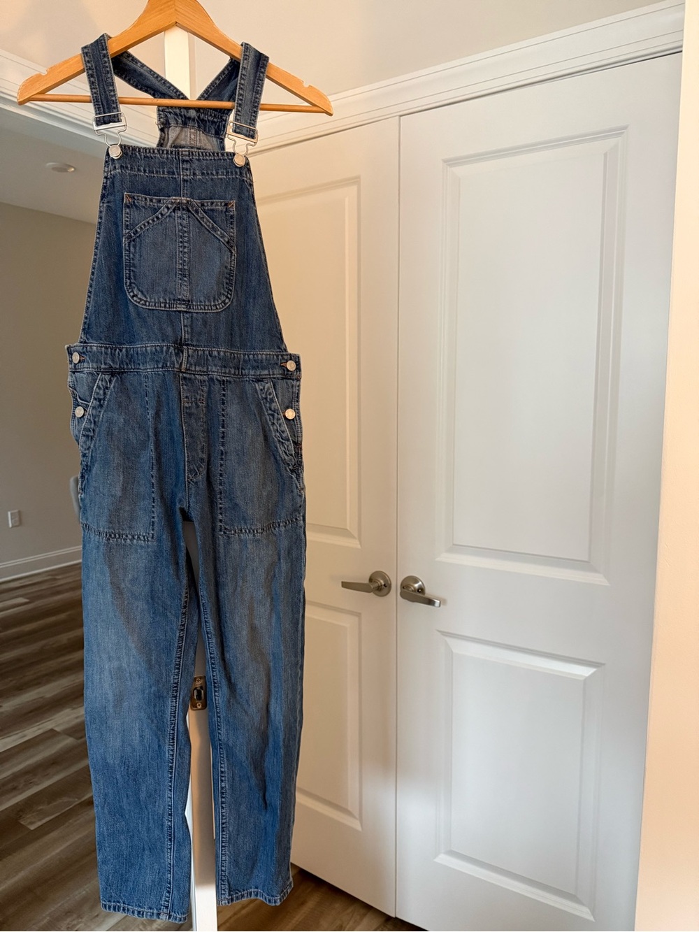 GAP Blue Denim Overalls Jumpsuit